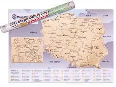 Mapa Odkrywcy - Polska - ulepszona zdrapka