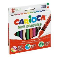 Kredki świecowe 12 kolorów CARIOCA