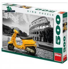 Puzzle 500 Skuter przed Koloseum DINO