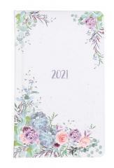 Kalendarz kieszonkowy A6 2021 Wianek kwiatów ALBI