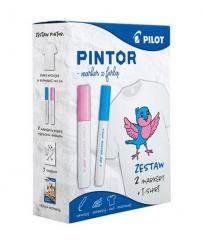 Zestaw Pintor + T-shirt różowy i niebieski PILOT