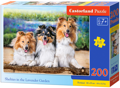 PUZZLE 200 EL - Psy w ogrodzie CASTORLAND