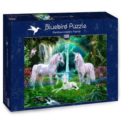 Puzzle 1000 EL  - Rodzina jednorożców BLUEBIRD
