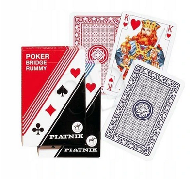 POKER - KARTY TRADYCYJNE 1x talia 55 kart, PIATNIK