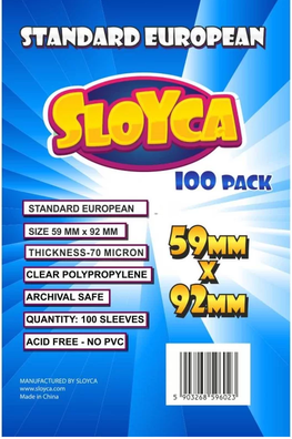 KOSZULKI Standard European 59x92mm (100szt) SLOYCA