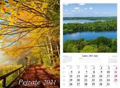 Kalendarz 2021 Pejzaże 13 planszowy RADWAN (1)
