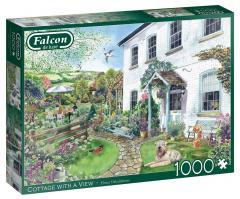 Puzzle 1000 Falcon Dom z ogrodem G3 (1)