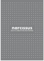 Blok A4/80K Narcisuss kropki szary (6szt) (1)