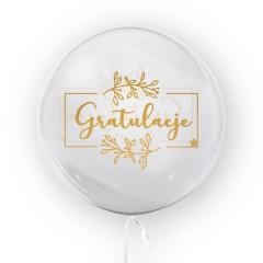 Balon 45cm Gratulacje złoty TUBAN (1)