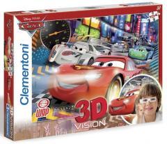 Puzzle 104 3D Vision Auta (1)