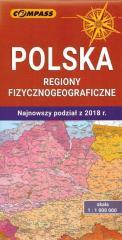 Mapa - Polska regiony fizycznogeograficzne (1)
