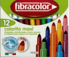 Mazaki Colorito maxi 12 kol.  FIBRACOLOR (1)