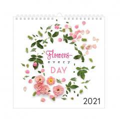 Kalendarz 2021 planszowy 32x32 Kwiaty (1)