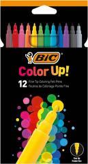 Flamastry Color UP 12 kolorów BIC (1)