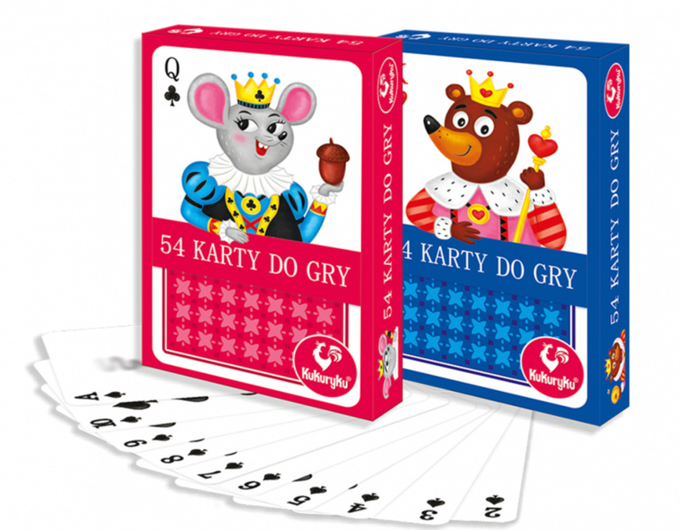 KARTY DO GRY TRADYCYJNE 1x talia 54 karty JUNIOR (1)