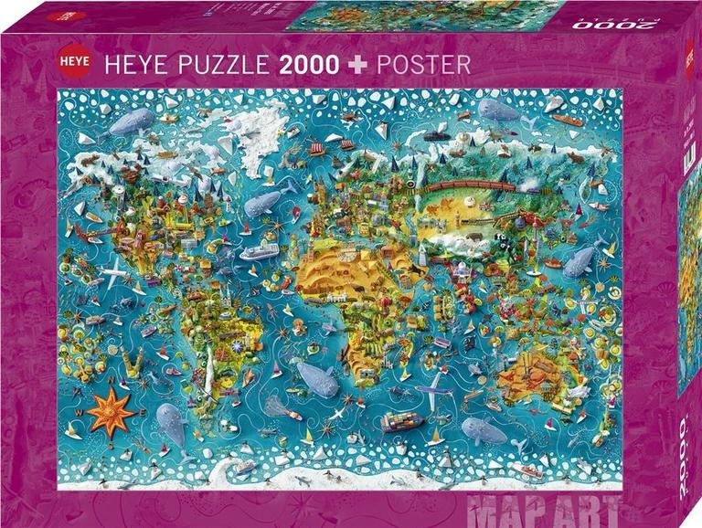 PUZZLE 2000 EL + PLAKAT - Nasz Świat HEYE (1)