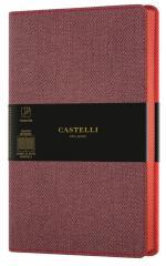 Notatnik 13x21cm kratka Castelli Harris Red (1)