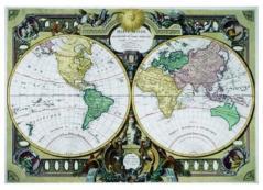 Puzzle 1000 Mapa świata (1)