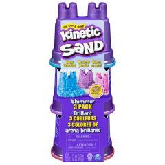 Kinetic Sand Zestaw błyszczący 3 kolory piasku (1)