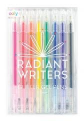 Długopisy żelowe z brokatem Radiant Writers 8szt (1)
