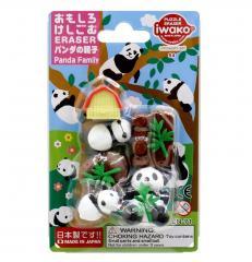 Zestaw gumek do ścierania - rodzina pand (1)