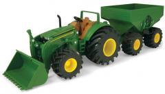 John Deere traktor z przyczepą światło/dźwięk TOMY (1)