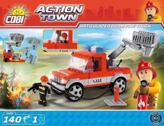 Action Town Ciężarówka straży pożarnej z koszem (1)