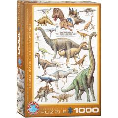 Puzzle 1000 Dinozaury z okresu Jurajskiego (1)