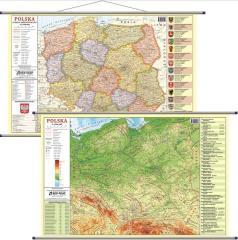 Mapa ścienna - fizyczno-admini. 1:1 800 000 Polska (1)
