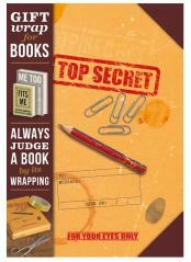 Gift wrap Papier do książki Top secret (1)