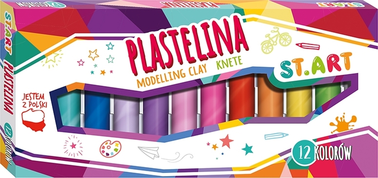 PLASTELINA - 12 kolorów ST. ART (1)