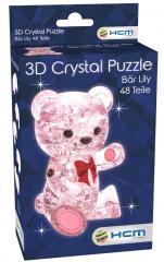 Crystal puzzle Miś Lily różowy (1)