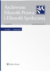 Archiwum Filozofii Prawa i Filozofii.. 1/2020 (22) (1)