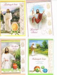 Karnet B6 Wielkanoc BBW religijne (10szt) MIX (1)