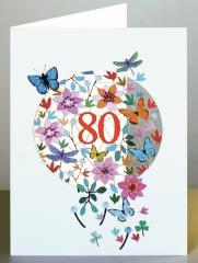 Karnet F80 wycinany + koperta Urodziny 80 (1)