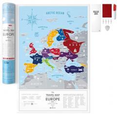 Mapa zdrapka - Travel Map Silver Europe (1)