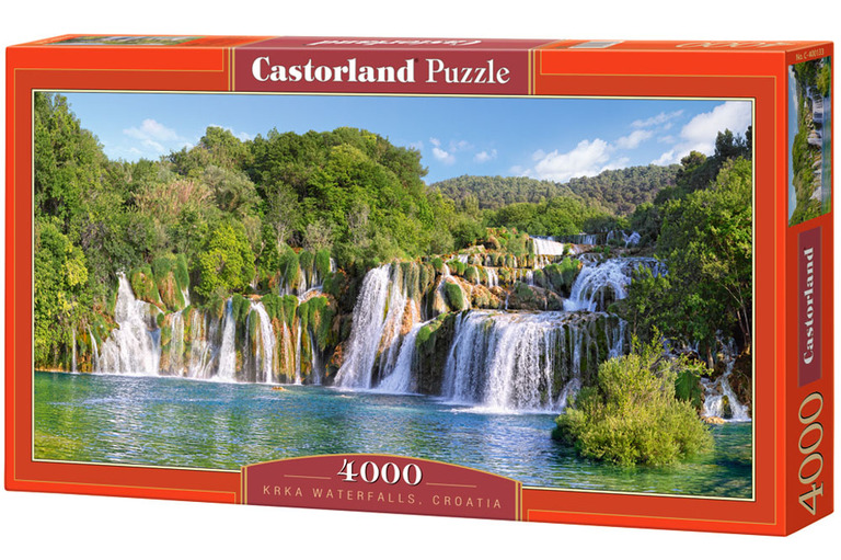 PUZZLE 4000 EL - Wodospady Krka  CASTORLAND (1)