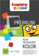 Blok techniczny kolor A4/10K Premium HAPPY COLOR (1)