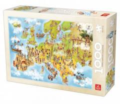 Puzzle 1000 Humorystyczna mapa Europy (1)
