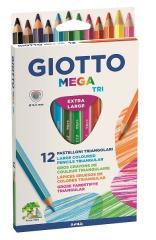 Kredki Mega Tri 12 kolorów GIOTTO (1)
