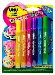 Klej brokatowy Creative Glitter 6 kolorów UHU (1)