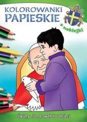 Kolorowanki papieskie. Św. Jan Paweł II i dzieci (1)