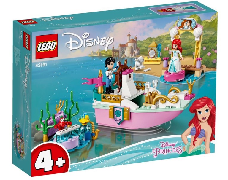 LEGO DISNEY PRINCESS Świąteczna łódź Arielki 43191 (1)