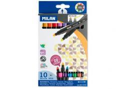 Flamastry Bicolor 10 szt-20 kolorów MILAN (1)
