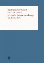 Katalog druków śląskich XVXVIII wieku ze zbiorów (1)