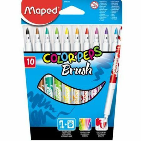 FLAMASTRY COLORPEPS BRUSH - 10 kolorów MAPED (1)