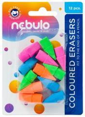 Gumki do mazania kolorowe 12szt NEBULO (1)