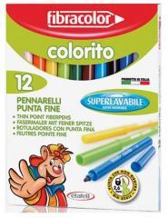 Pisaki Colorito 2,6mm 12 kol. FIBRACOLOR (1)