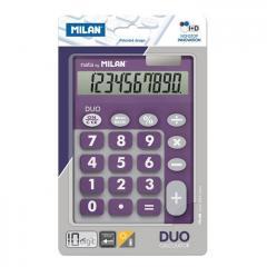 Kalkulator 10 poz. Touch Duo fioletowy MILAN (1)