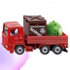 Siku 08 - Ciężarówka z pojemnikami na odpady S0828 (1)